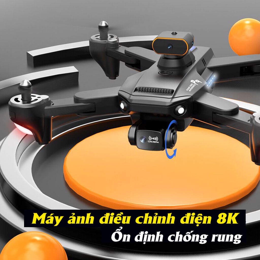 ⚡️𝙁𝙧𝙚𝙚 𝙎𝙝𝙞𝙥⚡️ Máy Bay Điều Khiển Từ Xa Flycam Mini Giá Rẻ Tốt Hơn Plycam P9,Ply cam Cảm Biến Tránh Vật Cản, Bay 25 Phút