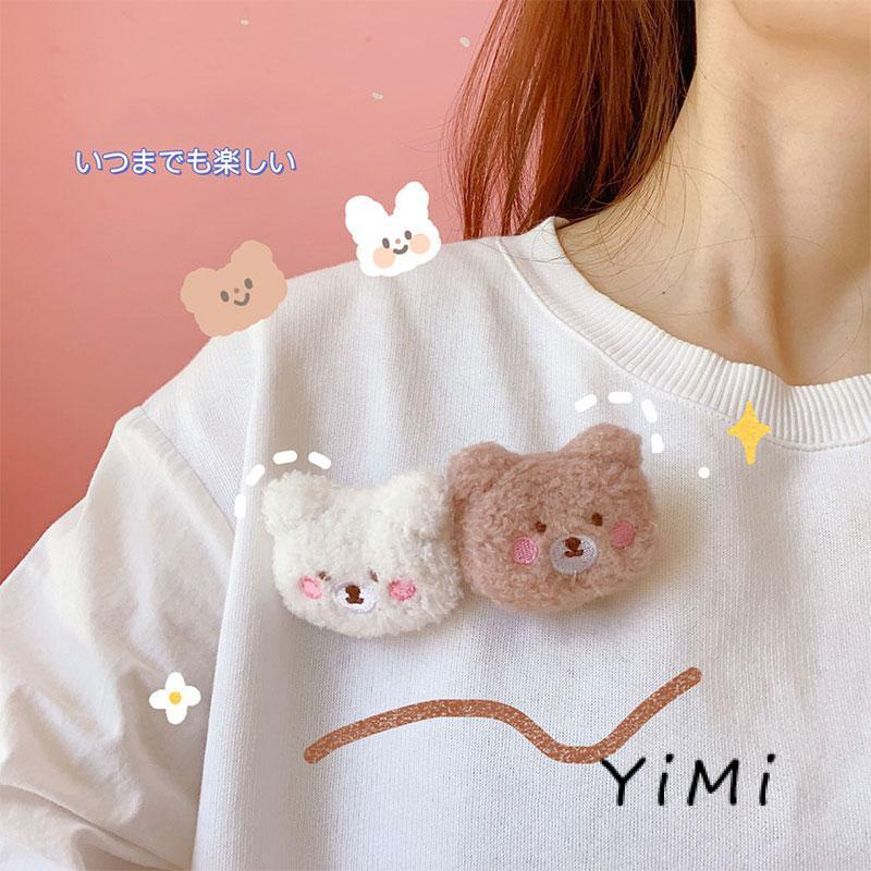 Ghim cài ve áo acrylic gấu hoạt hình dễ thương