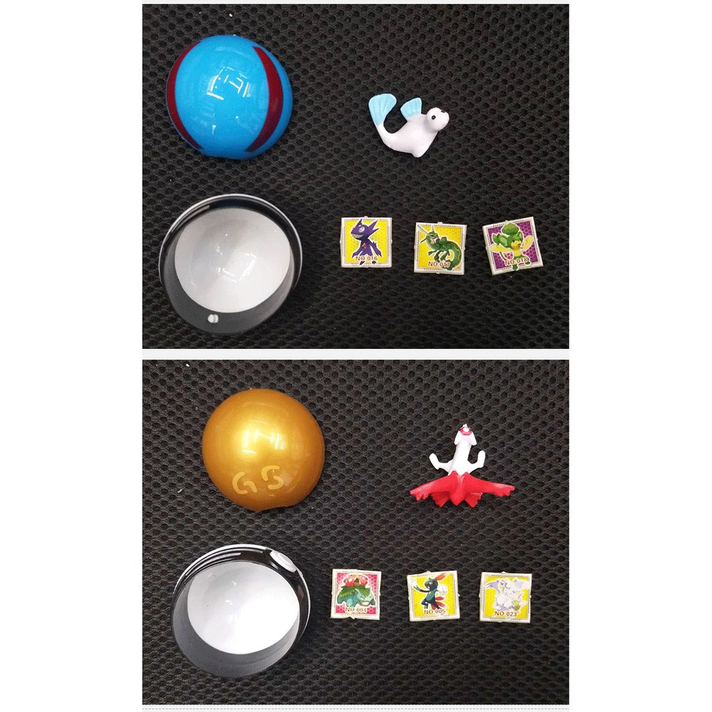 Set 16 bóng pokemon 5.5cm chứa mô hình và quà tặng