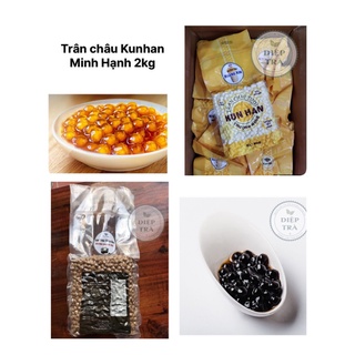 Trân châu hoàng kim truyền thống/ Trân châu đen Caramel Kunhan Minh Hạnh 2kg/túi