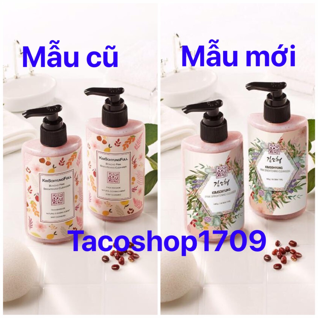 Sữa rửa mặt đông y Kimsohyungfull Boncho Pink Brightening Cleanser 145g