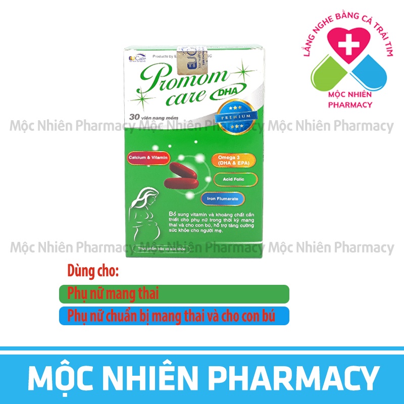 Vitamin Bầu, Bổ Sung Vitamin Cho Mẹ, Promom Care DHA, Mẹ Khoẻ, Bé Thông Minh