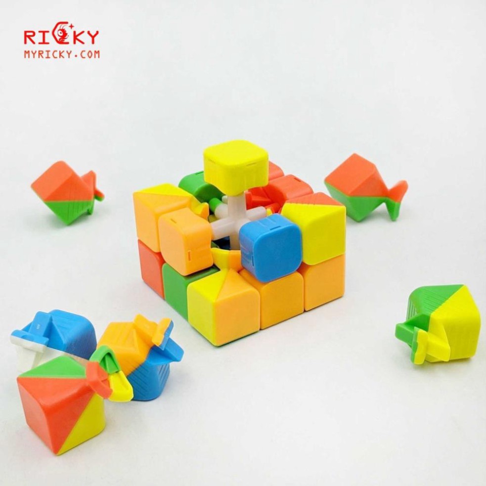 Đồ chơi Rubik MAGIC CUBE 3x3x3 - Rubik Bẻ Góc Cực Tốt - Trơn Mượt - Nhanh