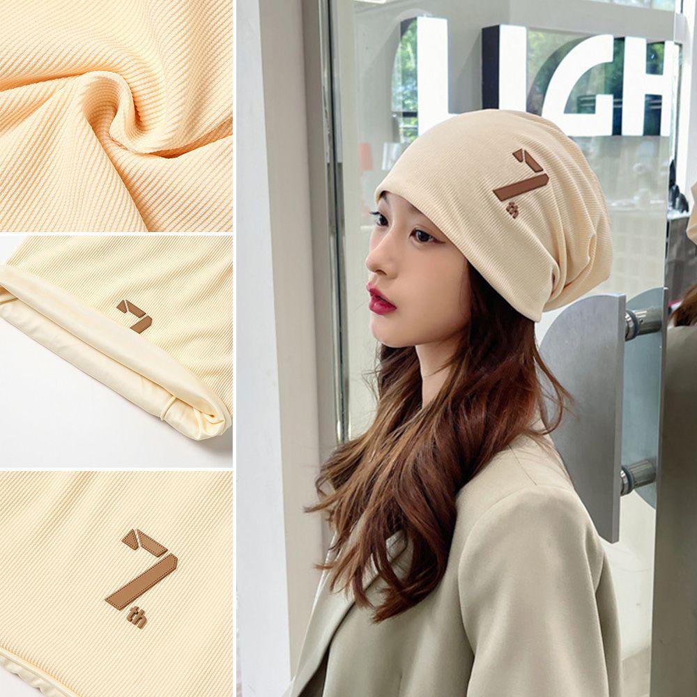 Mũ Beanie Màu Trơn Dễ Thương Cho Nữ