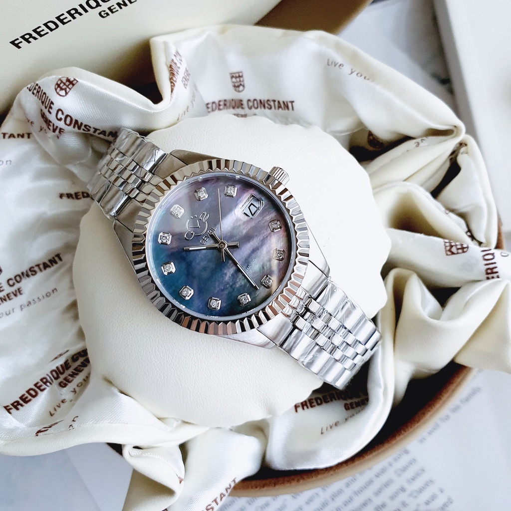 Đồng hồ nữ dây thép GV2 Gevril 12407 Naples