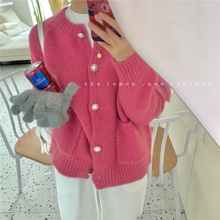 Áo khoác Cardigan ngắn phong cách Retro thanh lịch dành cho nữ