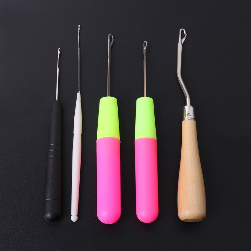 Bộ 5 Kim Nhựa Đan Móc Len Tiện Dụng