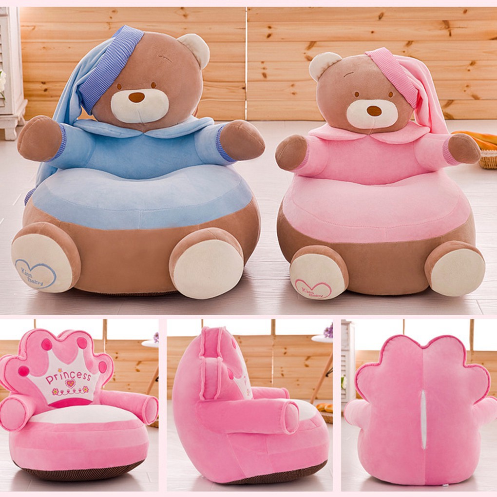 Vỏ ghế ngồi kiểu vương miện/gấu bông dễ thương cho bé