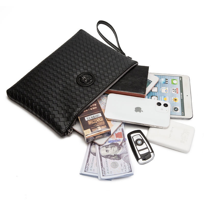 Túi Xách Tay Họa Tiết Dệt Cao Cấp Sang Trọng Thời Trang Cho Nam 2023