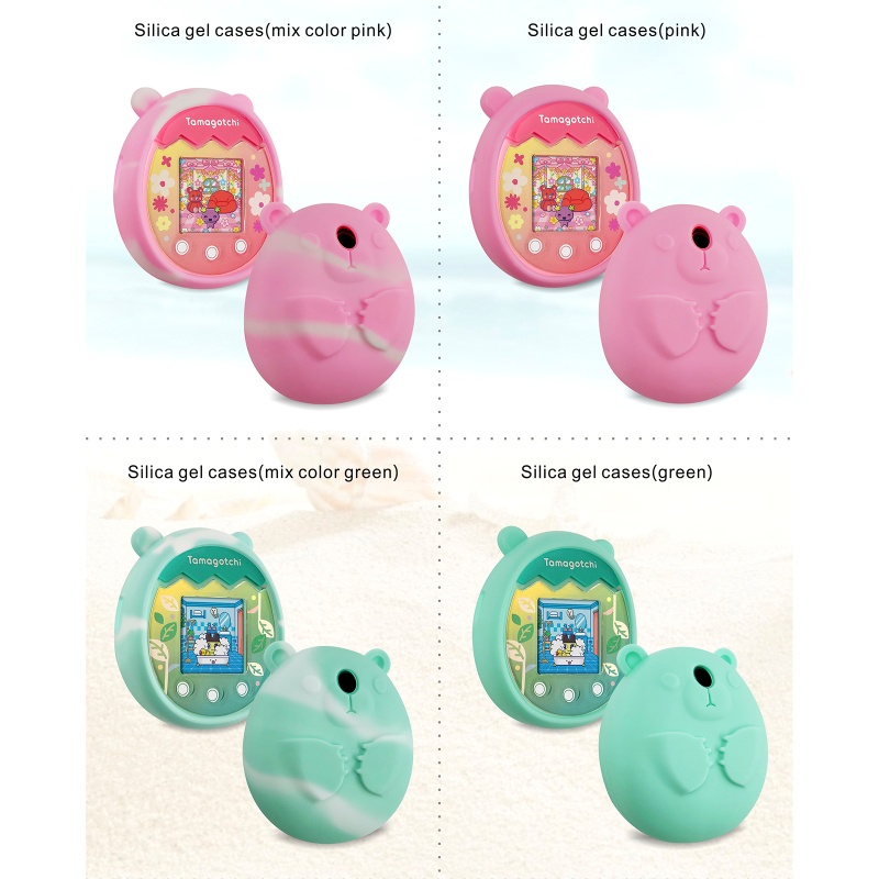 Ốp Máy Chơi Game Nuôi Thú Ảo Tamagotchi Pix Bằng Silicon Gắn Dây Đeo Tiện Dụng
