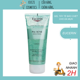 Gel tẩy tế bào chết cho da mụn eucerin pro ace solution scrub 100ml - xixi28cosmetics