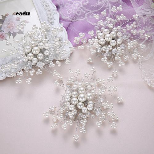 Lược cài tóc cô dâu phối ngọc trai giả lộng lẫy thanh lịch