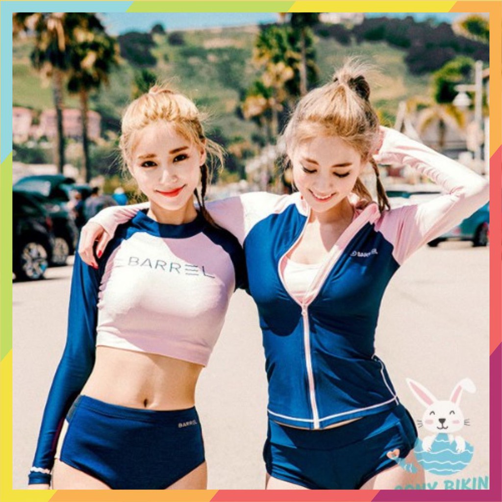 Bộ Đồ bơi đi tắm biển nữ Bikini 2 mảnh (1 Set Áo dài và quần lót) 1714 - Phân Phối Nam Gym