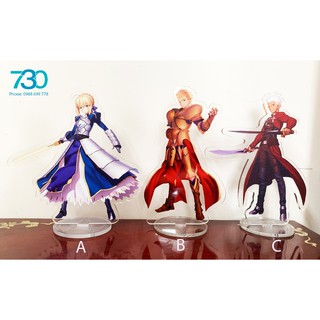 Mô hình Standee mica FGO Saber