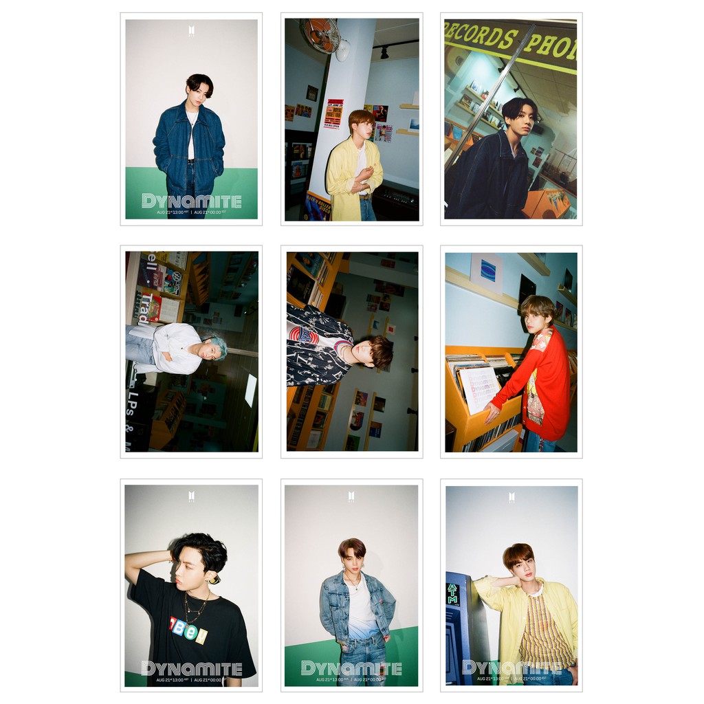[Ép Lụa] Lomo Card BTS - Dynamite ( 45 ảnh)