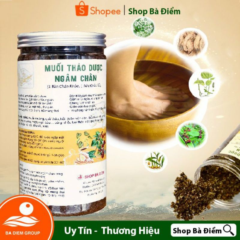 Muối Ngâm Chân Thảo Dược Đặc Trị Xương khớp, Mất Ngủ - shop Bà Điểm