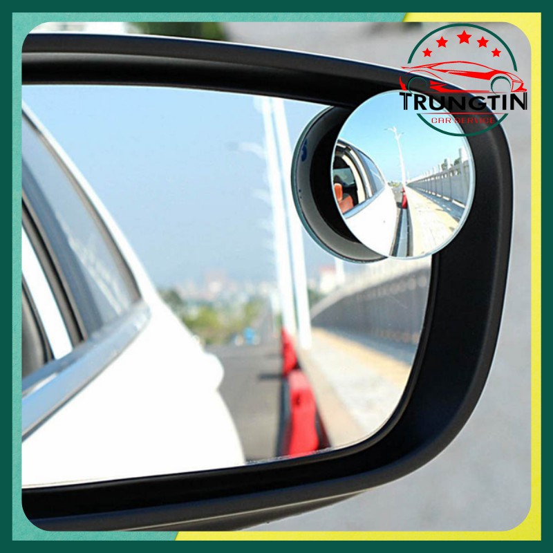 Bộ 2 gương cầu lồi 360 độ gắn gương chiếu hậu tăng góc quan sát xóa điểm mù xe ô tô xe hơi xe máy.