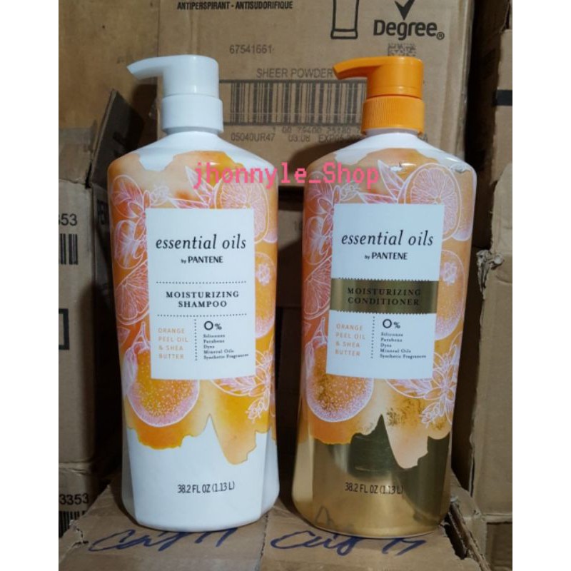 Dầu GỘI - XÃ Pantene Essential Oils Moisturizing shampoo 1.13 Lít Của Mỹ
