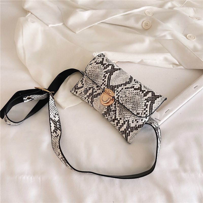 JASMIN NOIR Túi xách vân da rắn sang trọng thời trang cho nữ