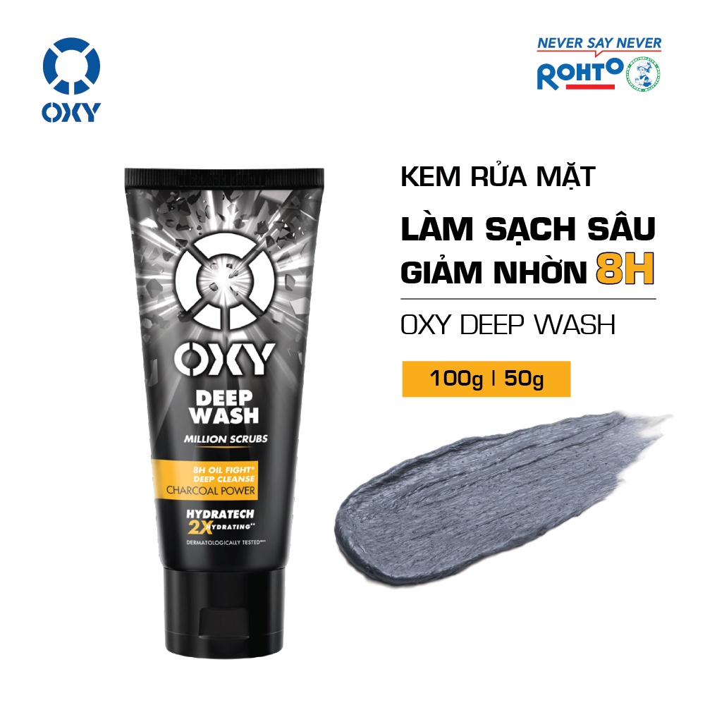 Sữa Rửa Mặt Oxy 100g Sạch bã nhờn ngừa mụn sáng da hiệu quả