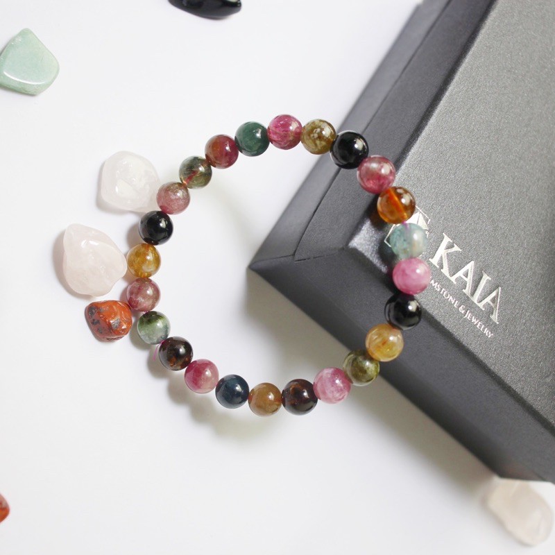 Vòng tay phong thuỷ Tourmaline 7 li VIP - KAIA
