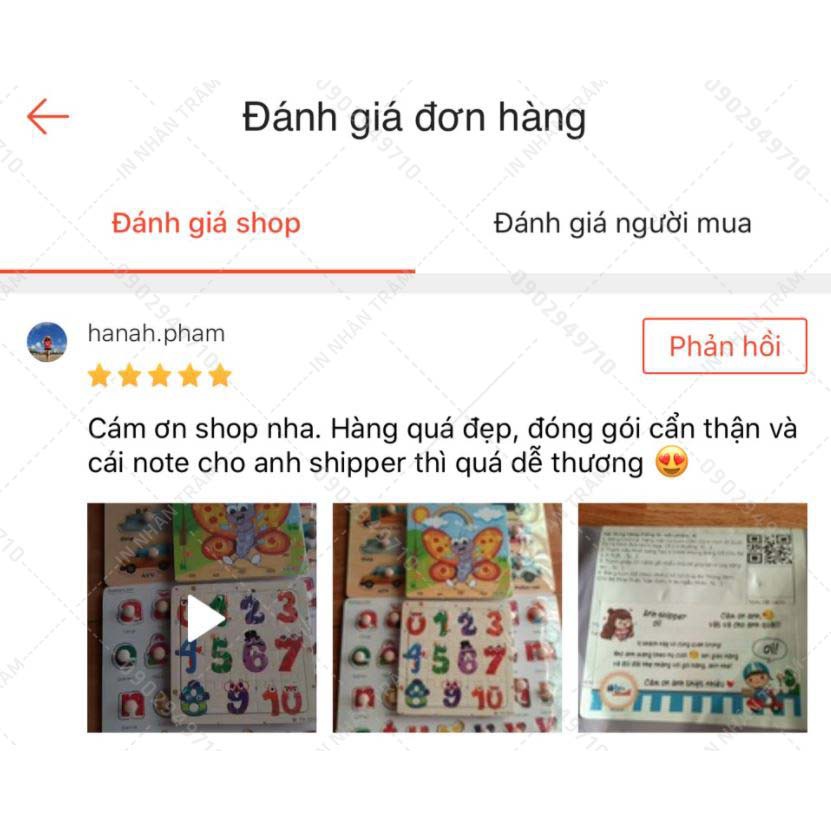 100 Tem dán cảm ơn shipper