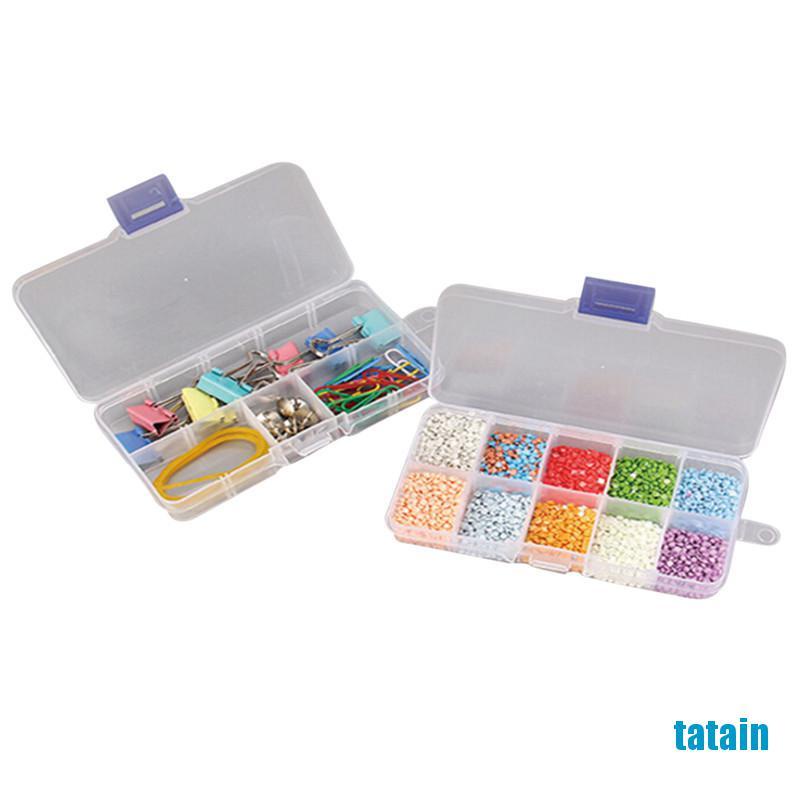 Hộp Nhựa Đựng Trang Sức 10 Ngăn Có Thể Điều Chỉnh