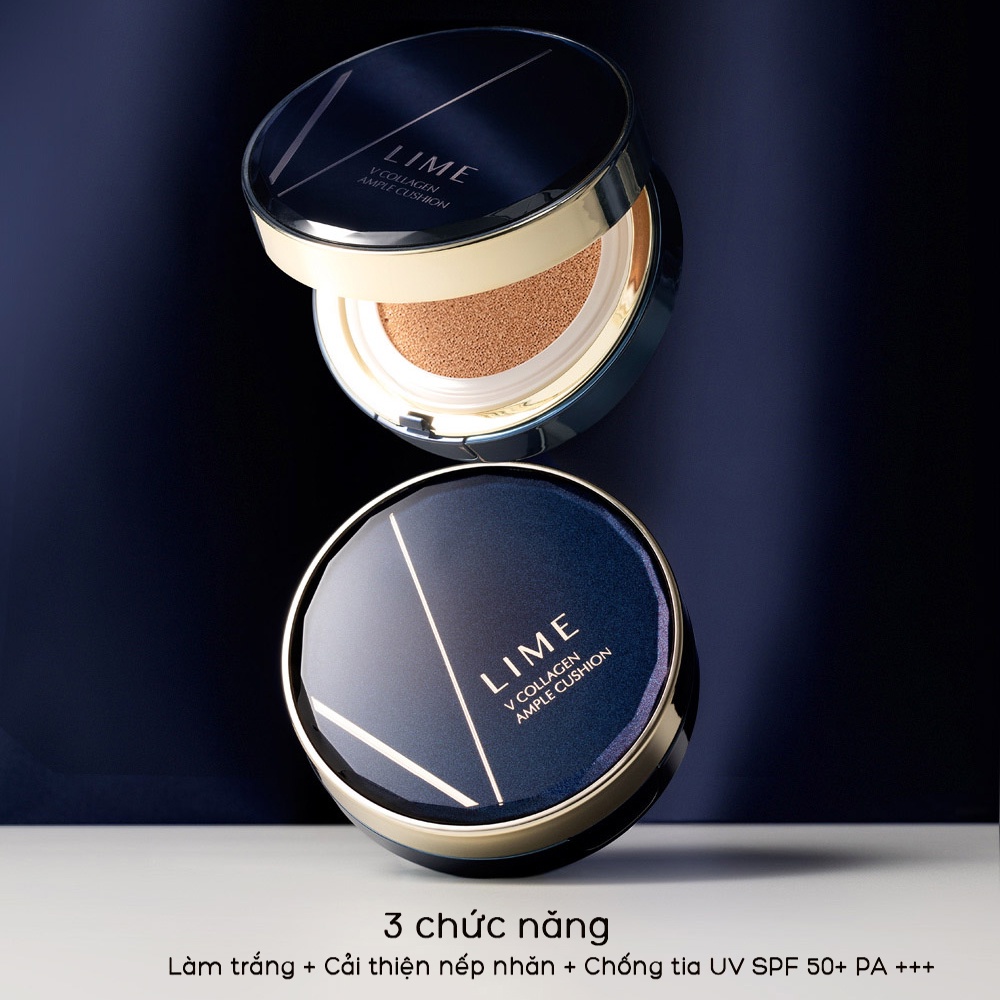 Phấn nước dưỡng ẩm LIME V Collagen Ample Cushion SPF 50+ PA +++