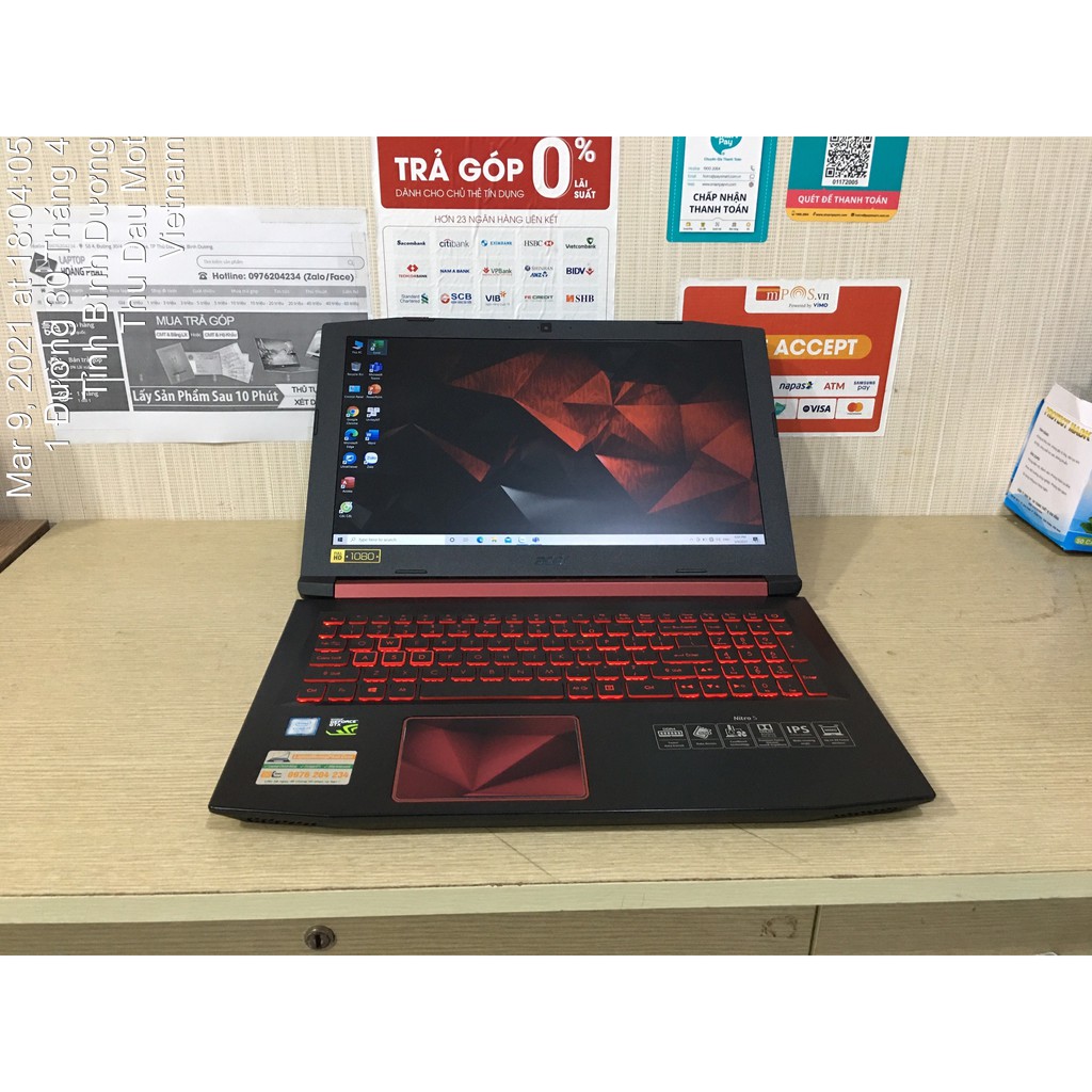 Acer Nitro 5 (I7 7700HQ, 16GB, SSD256G, GTX1050Ti)