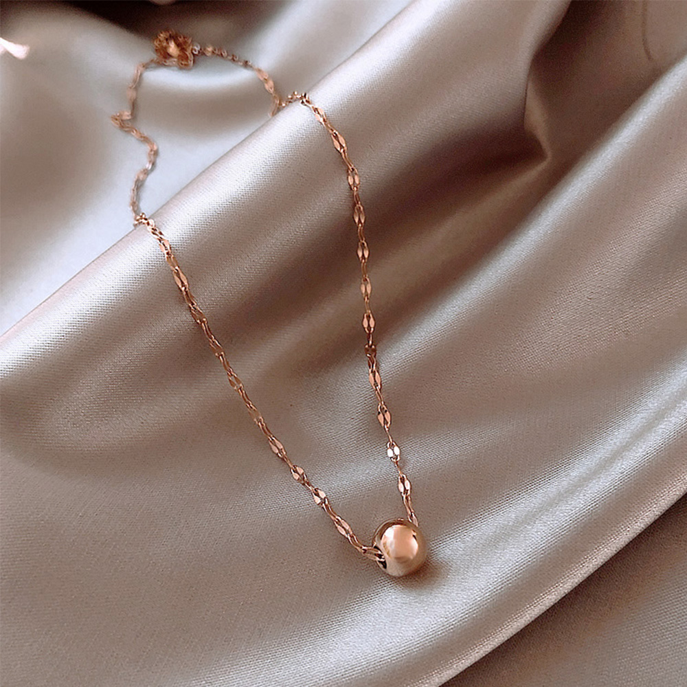 Dây Chuyền Hạt Tròn Bằng Thép Không Gỉ