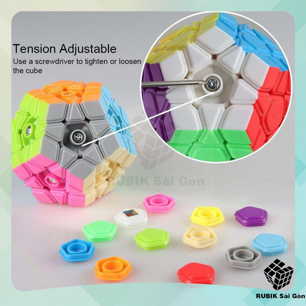 Rubik Biến Thể 12 mặt Megaminx 3x3 - Rubic Ma Thuật Biến Dạng - Ru Bíc MoYu Meilong - Rubick Stickerless Đẹp