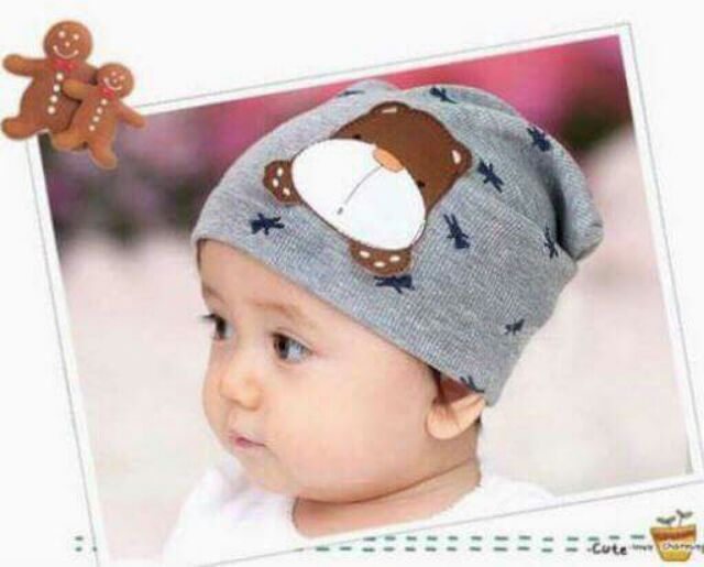 Mũ cotton len cho bé 1-3 tuổi