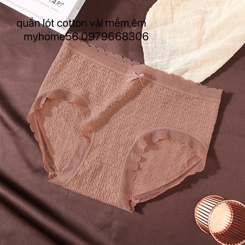 5 Quần lót cotton nhăn siêu đẹp(set 5c)