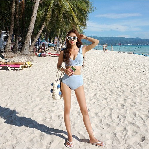 Bộ đồ bơi hai mảnh cột dây đơn giản gợi cảm | BigBuy360 - bigbuy360.vn