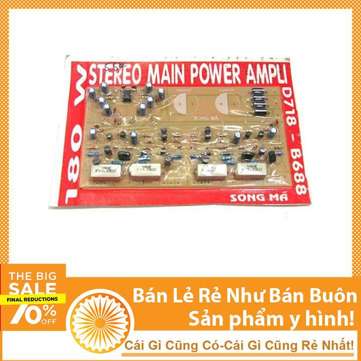 Mạch Song Mã Stereo Main Power Ampli 180W