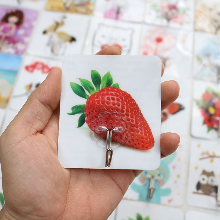 Combo 10 Móc dán tường 3D chịu lực nhiều mẫu xinh xắn