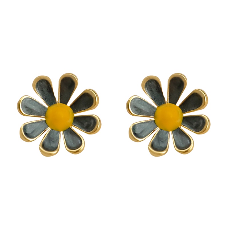 Bông Tai Hình Hoa Cúc Thời Trang Hàn Quốc Cổ Điển