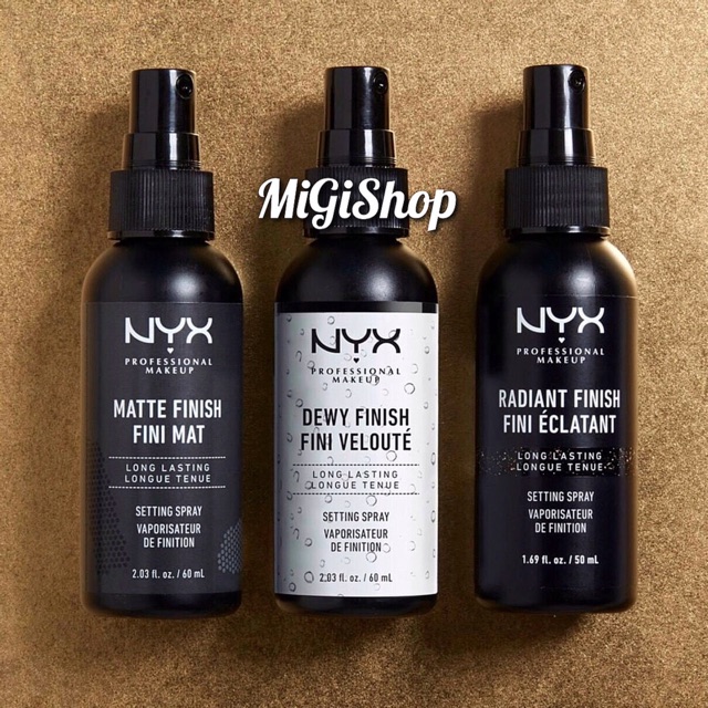 [Hàng Mỹ] Xịt Khoá Nền Giữ Lớp Trang Điểm Nyx Long Lasting Setting Spray