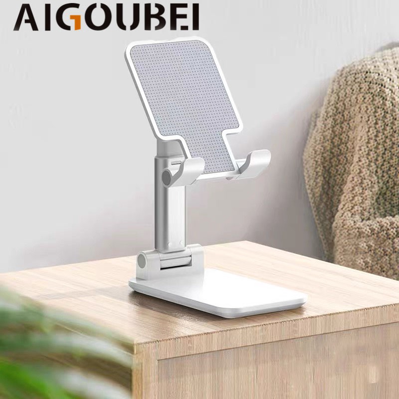 Giá đỡ điện thoại di động bằng nhựa xếp gọn để bàn phổ thông 4 màu lựa chọn