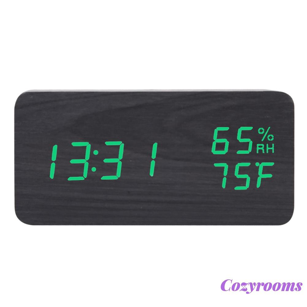 Đồng Hồ Báo Thức Điện Tử Có Đèn Led Điều Khiển Bằng Giọng Nói