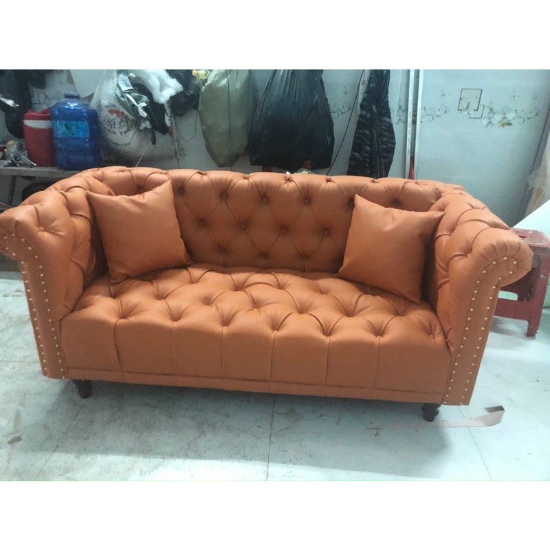 sofa tân cổ điển chất liệu da cao cấp