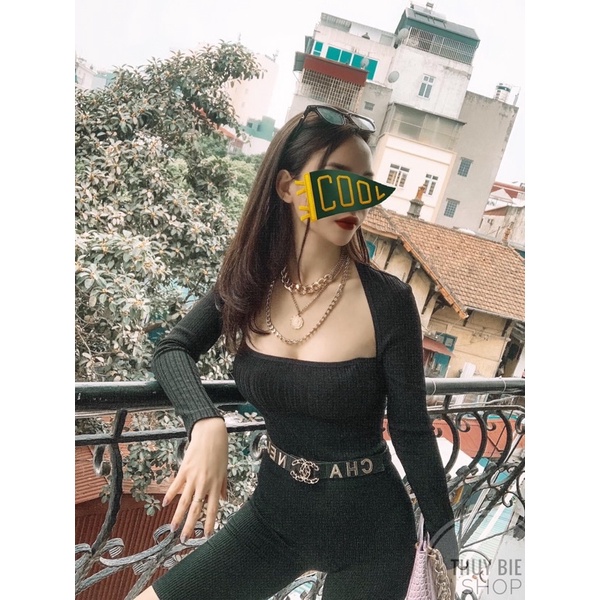 Áo bodysuit gân tăm | BigBuy360 - bigbuy360.vn
