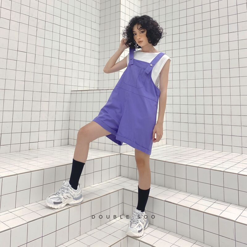 Quần yếm jeans túi ngực Z.Z Studio - Q0038 | BigBuy360 - bigbuy360.vn