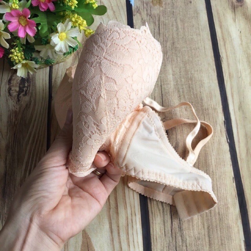 Áo ngực Boya ren đệm dày không gọng