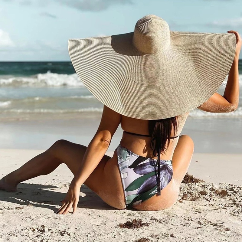 Mũ Cói Chống Nắng Cỡ Lớn Thời Trang Mùa Hè Cho Các Hoạt Động Thể Thao Ngoài Trời
