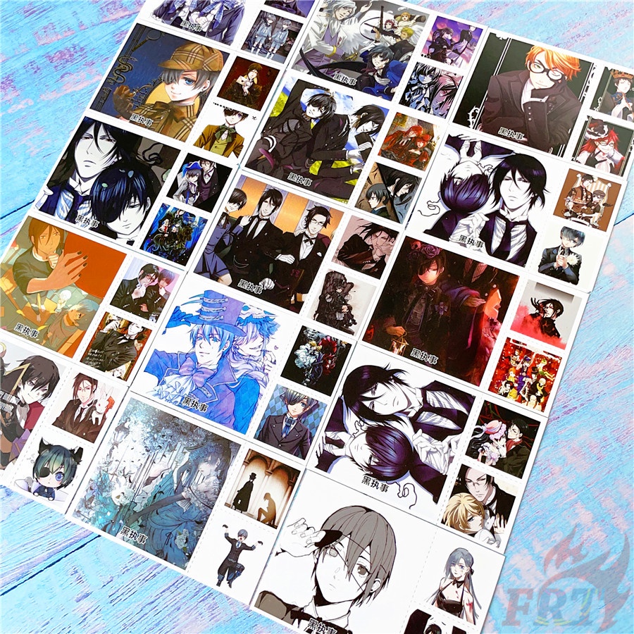 ❤ Set 90 Tấm Ảnh Lomo Hình Nhân Vật Anime Black Butler Mini ❤ Set 30 Tấm Bưu Thiếp Mini 6.2×6.2cm + 60 Tấm Lomo 3×3.1cm