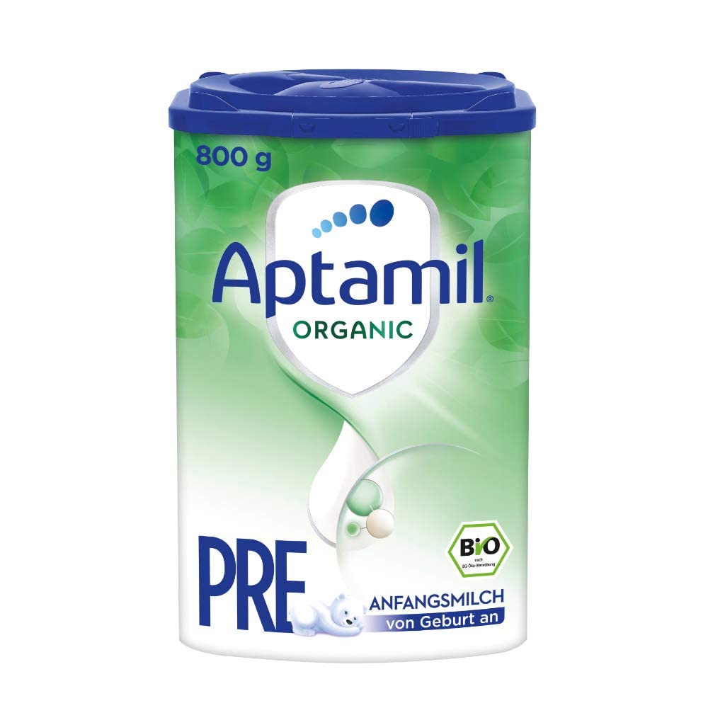 Sữa Aptamil Organic Đức, Phát Triển Toàn diện cho bé, Hộp 800g, Số 1, 2, Pre