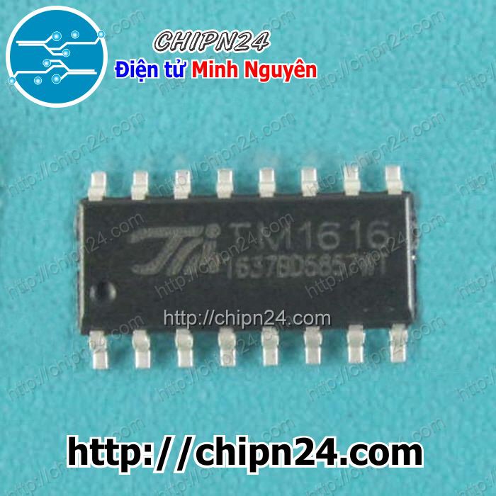 [1 CON] IC TM1616 SOP-16 (SMD Dán) (1616)