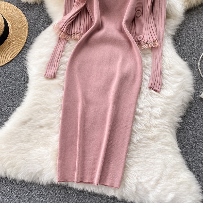 Set váy len thu đông