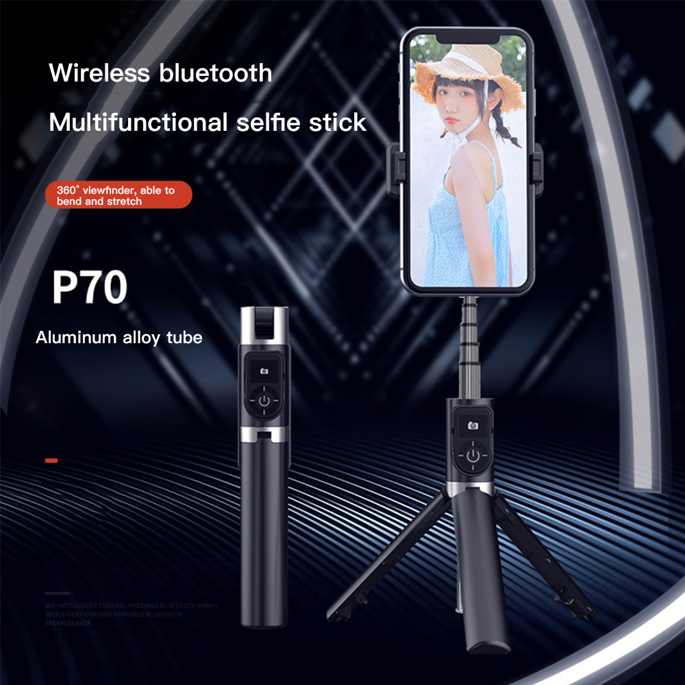 Selfie Stick Tripod Portable 360 Degree Rotation With Bluetooth Remote Monopod For iPhone Android | BigBuy360 - bigbuy360.vn